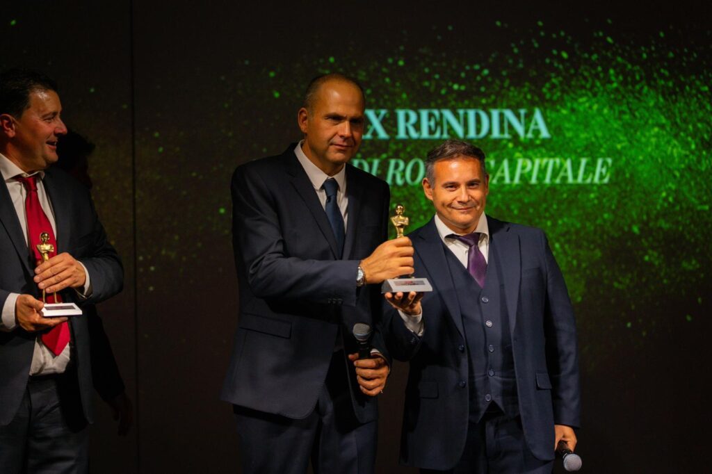 Max Rendina premiato con il Casco Italia per il Rally di Roma Capitale